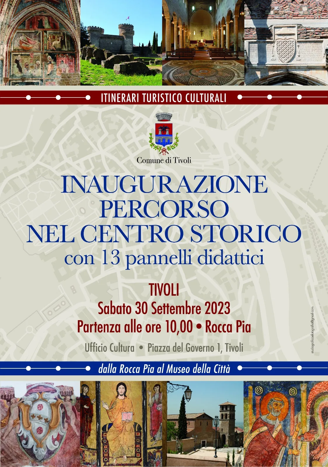 Immagine di Percorso centro storico di Tivoli: inaugurazione 13 pannelli didattici sabato 30 settembre